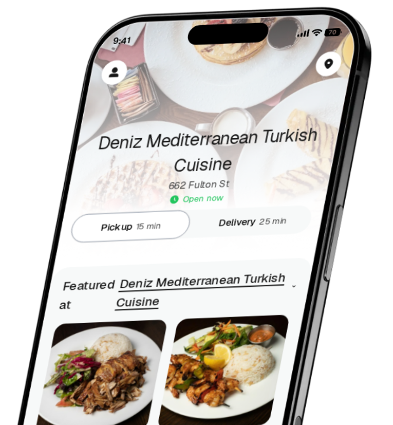 Deniz Mediterranean Turkish Cuisine app preview