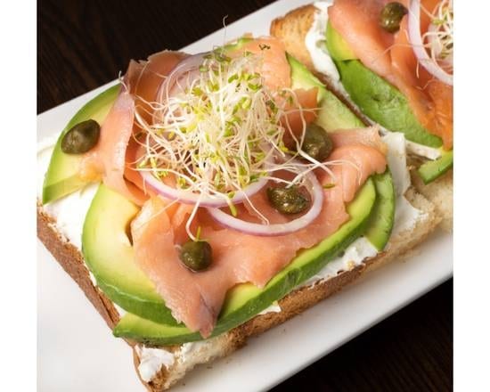 Smoked Salmon Toast.